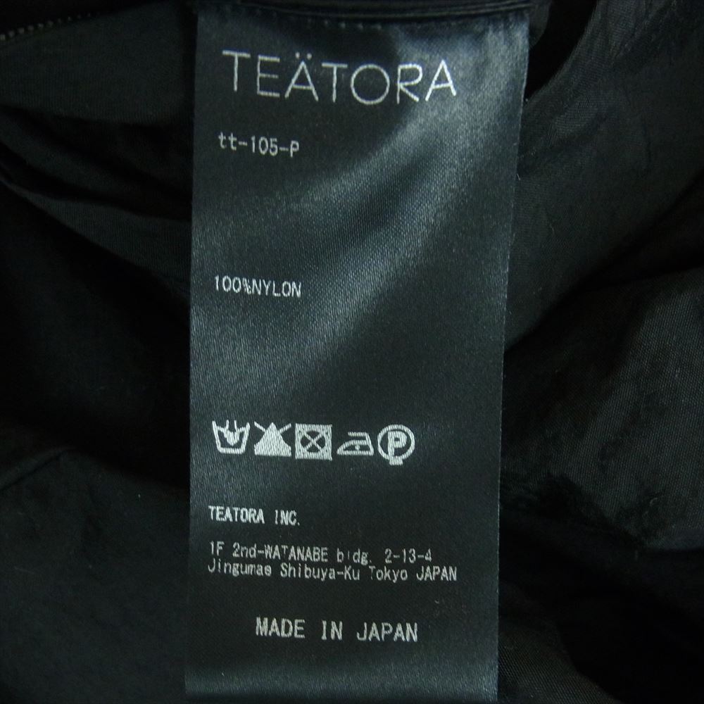 TEATORA テアトラ TT-105-P TIME ADAPTER P タイム アダプター パッカブル コート 日本製 ブラック系 ○○【中古】
