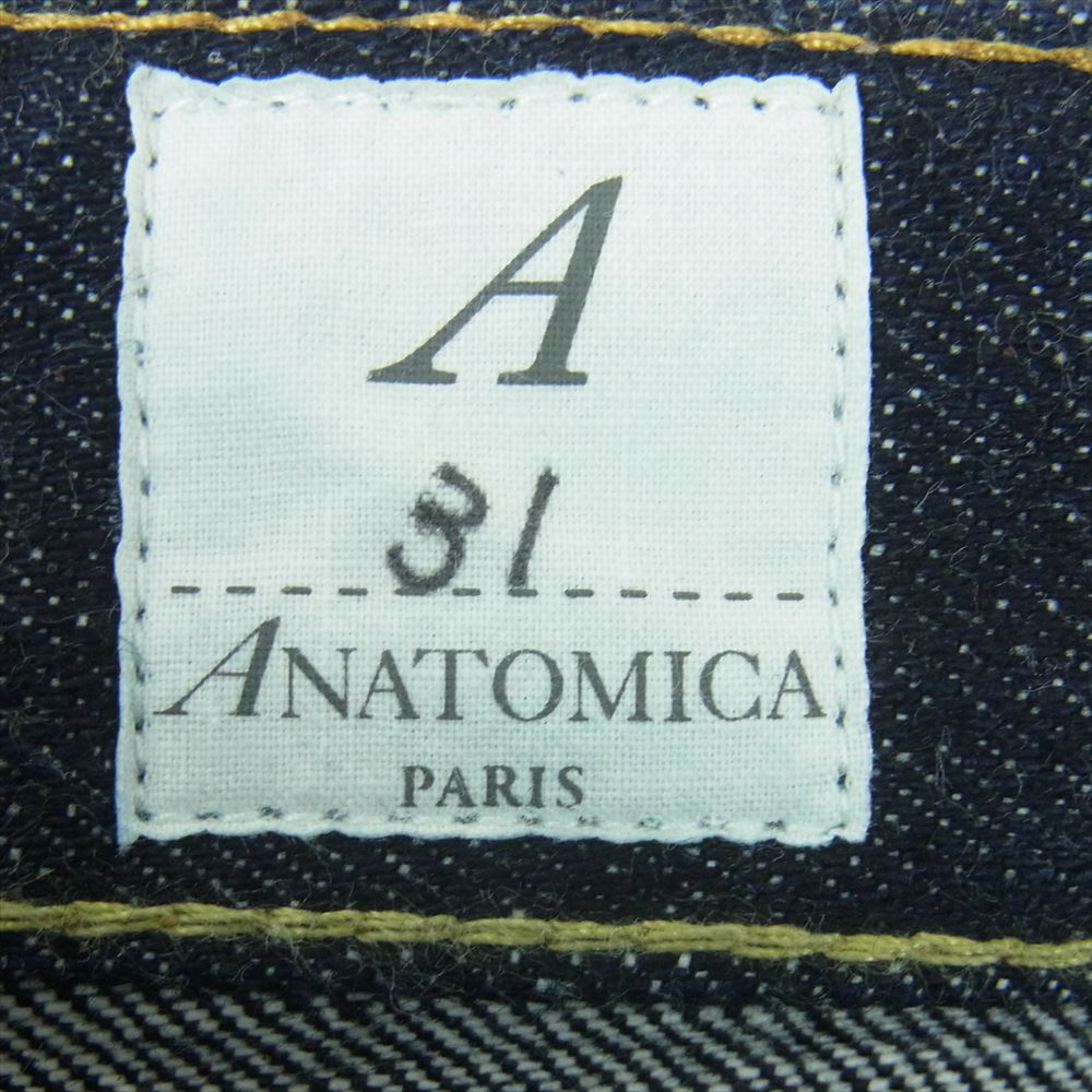 ANATOMICA アナトミカ 530-552-20 W20 618 スリム XX デニム パンツ 日本製 インディゴブルー系 31【極上美品】【中古】