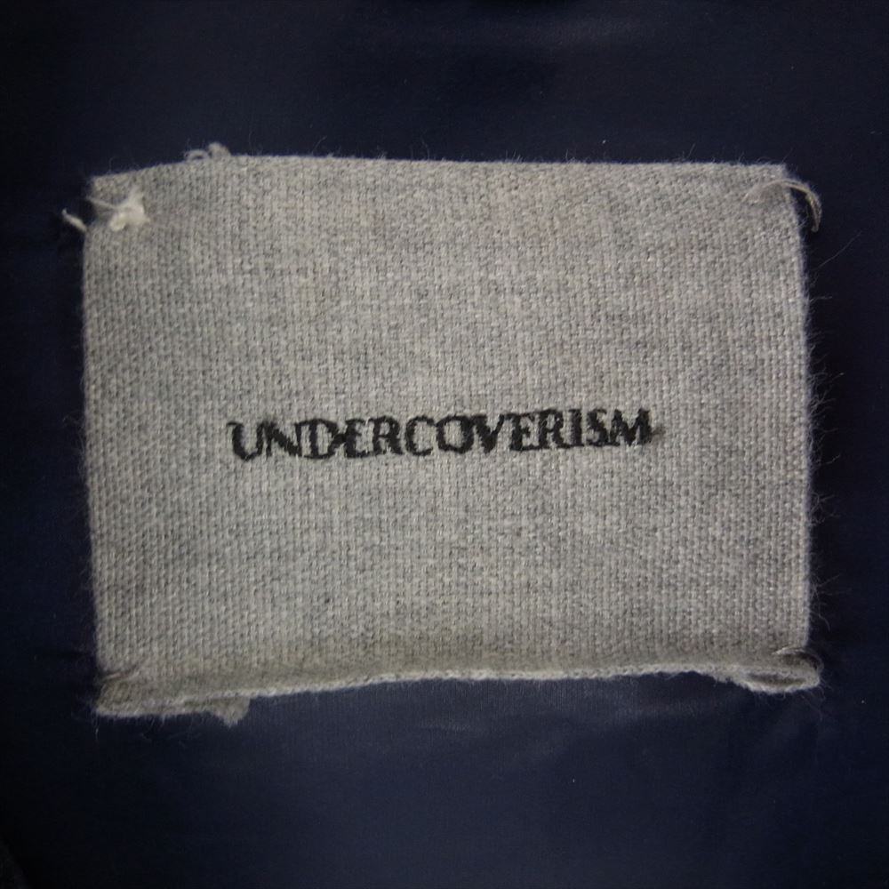 UNDERCOVER アンダーカバー 12AW J4205 UNDERCOVERISM アンダーカバーイズム ダウン ジャケット 袖レザー 襟ボア 切替 ブラック系 4【中古】