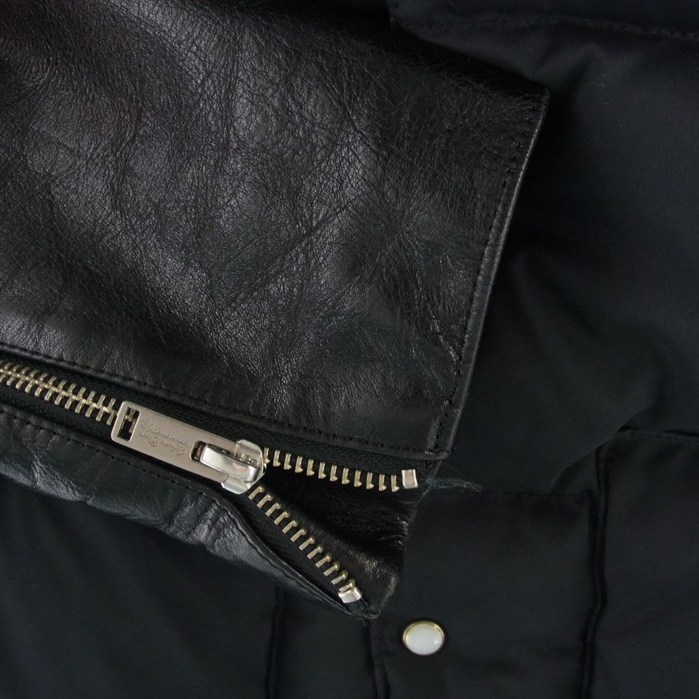 UNDERCOVER アンダーカバー 12AW J4205 UNDERCOVERISM アンダーカバーイズム ダウン ジャケット 袖レザー 襟ボア 切替 ブラック系 4【中古】