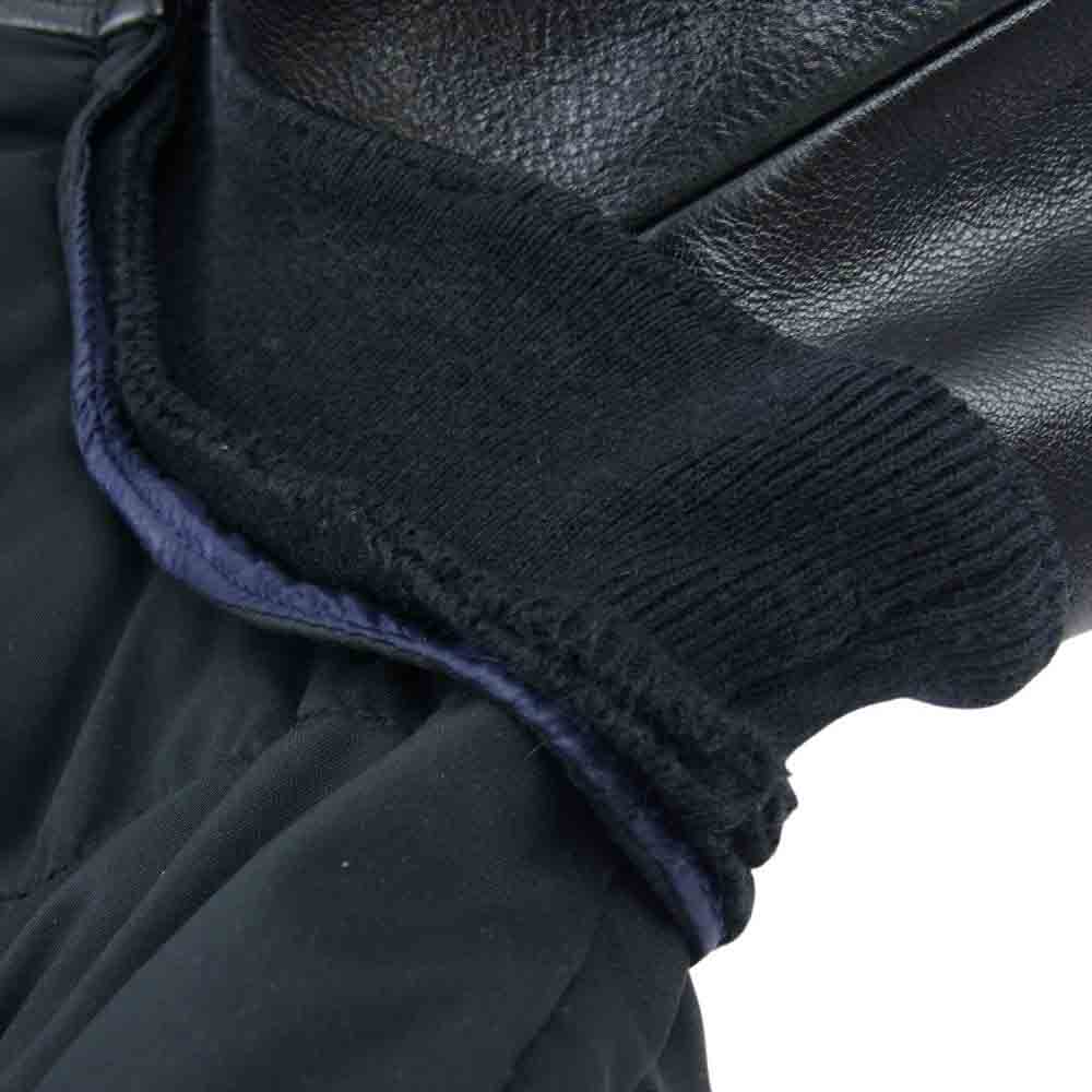 UNDERCOVER アンダーカバー 12AW J4205 UNDERCOVERISM アンダーカバーイズム ダウン ジャケット 袖レザー 襟ボア 切替 ブラック系 4【中古】