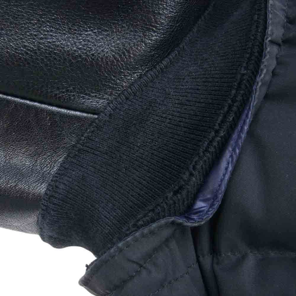 UNDERCOVER アンダーカバー 12AW J4205 UNDERCOVERISM アンダーカバーイズム ダウン ジャケット 袖レザー 襟ボア 切替 ブラック系 4【中古】