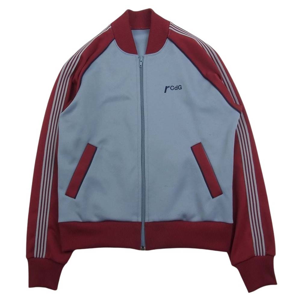 robe de chambre COMME des GARCONS ローブドシャンブルコムデギャルソン AD2000 RS100240 アーカイブ ロゴ刺繍 トラックジャケット ジャージー ブルゾン エンジ系 ブルー系【中古】