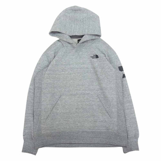 THE NORTH FACE ノースフェイス NT61835　 SQUARE LOGO HOODIE プルオーバー パーカー グレー系 L【中古】