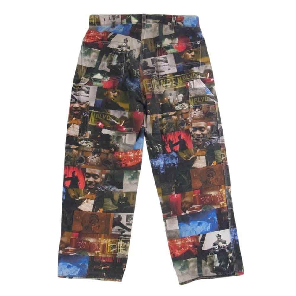 Supreme シュプリーム 21AW Nas and DMX Collage Double Knee Denim Painter Pant ナズアンド DMX コラージュダブルニーデニムペインターパンツ マルチカラー系 32【中古】