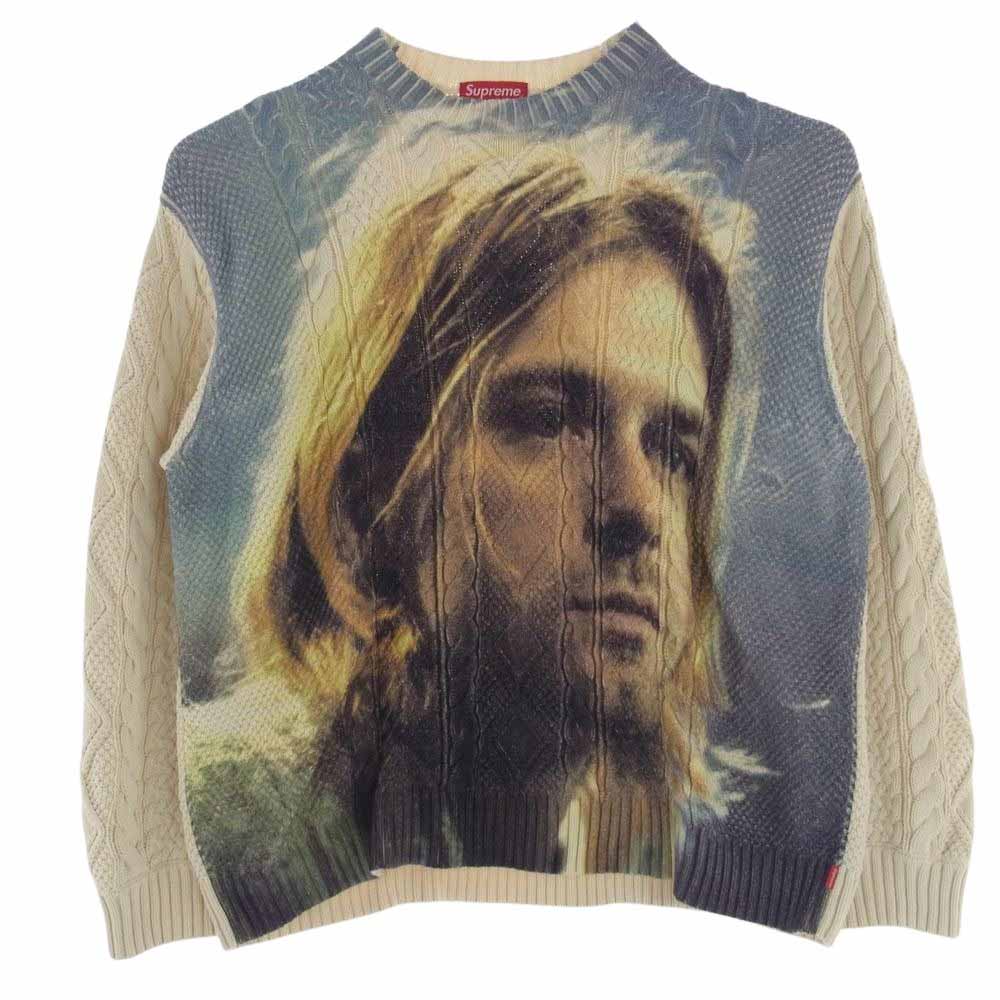 Supreme シュプリーム 23SS Kurt Cobain Sweater カート コバーン セーター ニット オフホワイト系 マルチカラー系 XL【中古】