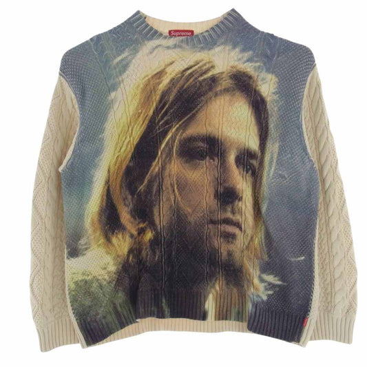 Supreme シュプリーム 23SS Kurt Cobain Sweater カート コバーン セーター ニット オフホワイト系 マルチカラー系 XL【中古】