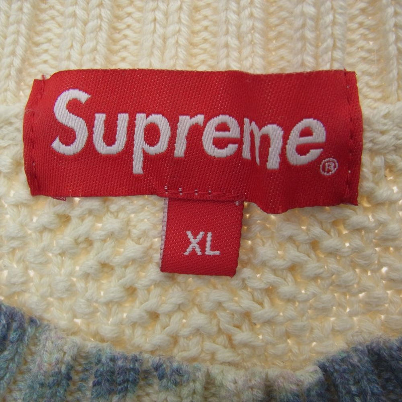 Supreme シュプリーム 23SS Kurt Cobain Sweater カート コバーン セーター ニット オフホワイト系 マルチカラー系  XL【中古】