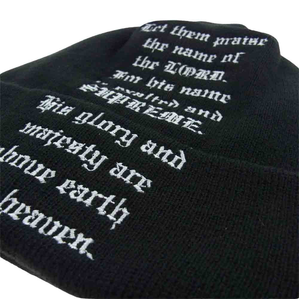 Supreme シュプリーム 23AW New Era Psalm Beanie ニューエラ サーム ビーニー ニットキャップ ブラック系【新古品】【未使用】【中古】