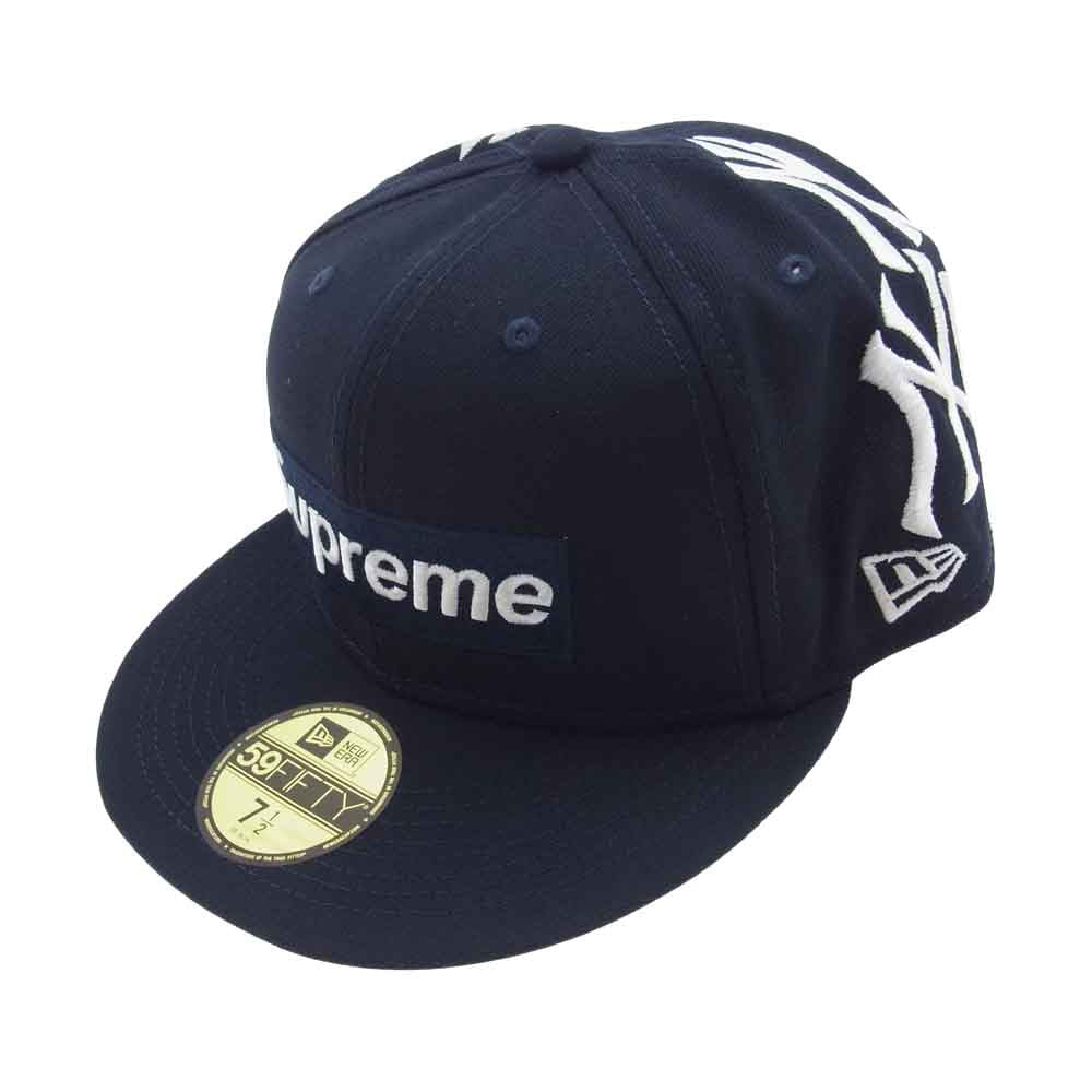 Supreme シュプリーム 21AW New York Yankees Box Logo New Era ニューヨーク ヤンキース ボックス ロゴ ニューエラ キャップ ネイビー系【新古品】【未使用】【中古】