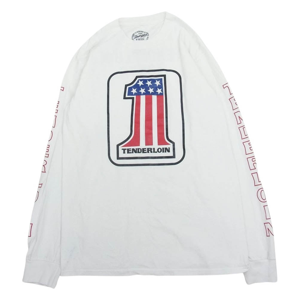 TENDERLOIN テンダーロイン TEE L/S NO1 ロングスリーブ 長袖 Tシャツ  ホワイト系 S【中古】