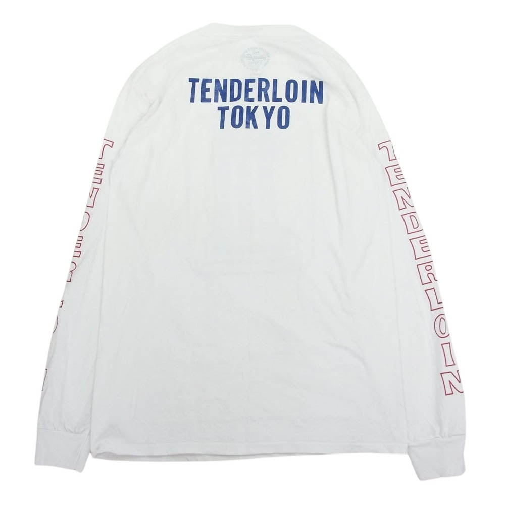TENDERLOIN テンダーロイン TEE L/S NO1 ロングスリーブ 長袖 Tシャツ  ホワイト系 S【中古】