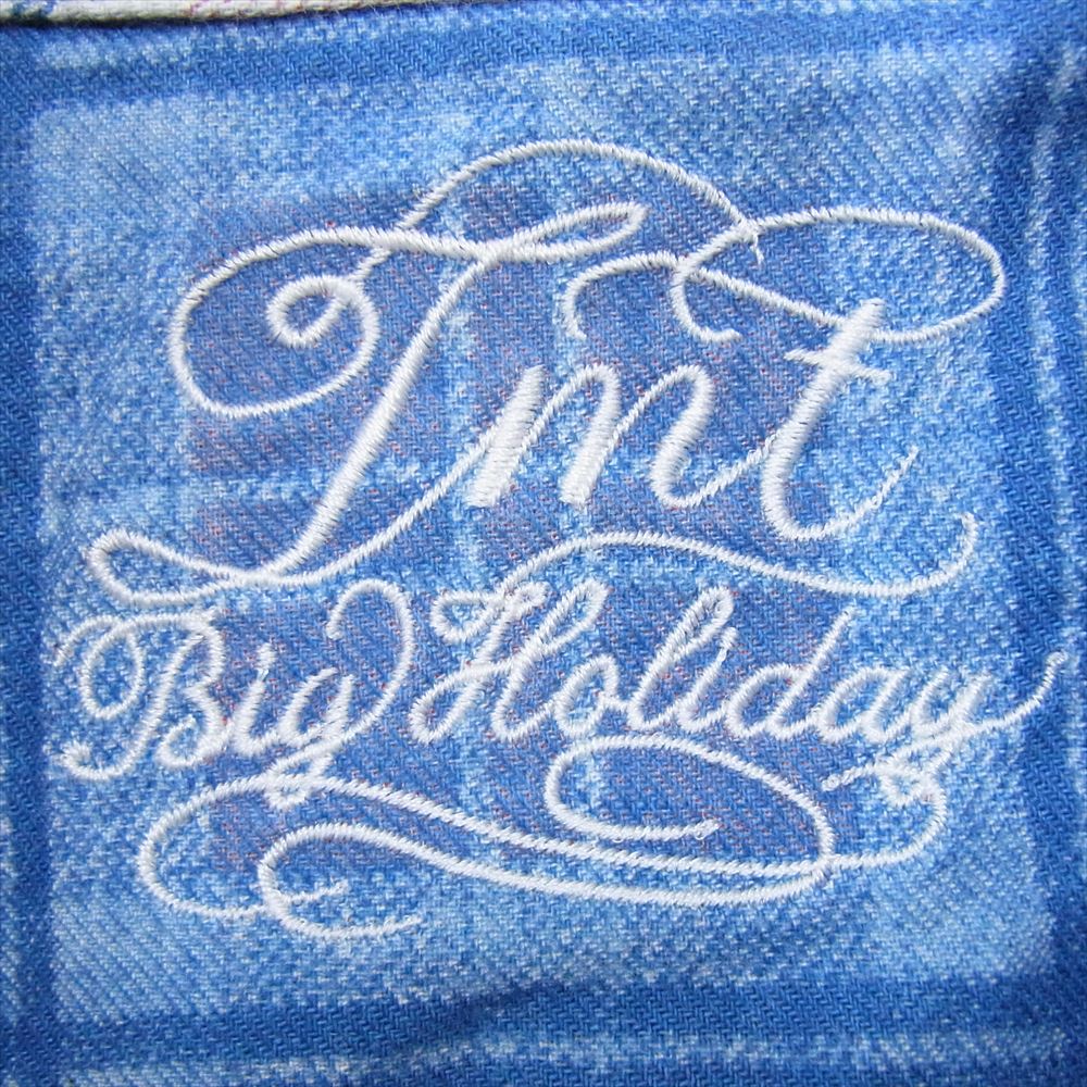 TMT ティーエムティー TSH-F18IN01 ORIGINAL CHECK SHIRTS オリジナル チェック シャツ ブルー系 M【美品】【中古】