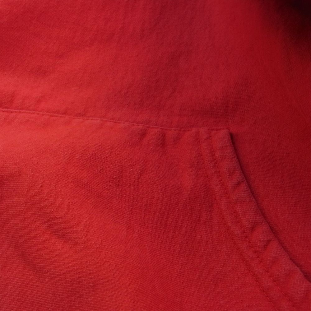 Supreme シュプリーム 18AW Gradient Sleeve Hooded Sweatshirt スリーブロゴ プルオーバー スウェット パーカー フーディー レッド系 M【中古】