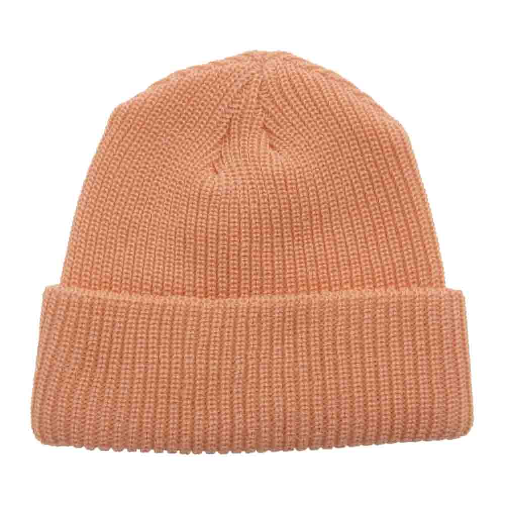 Supreme シュプリーム 18AW Heather Loose Gause Beanie ヘザーローゲージビーニー スモール ボックスロゴ ニット キャップ  オレンジ系【極上美品】【中古】
