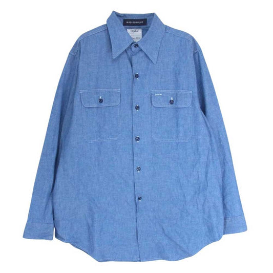MADISON BLUE マディソンブルー MB999-5101 日本製 コットン シャンブレー シャツ ブルー系 S【中古】