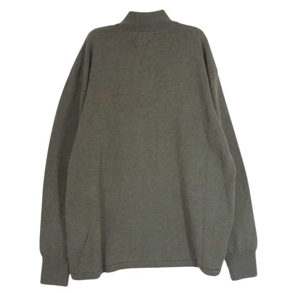 HYSTERIC GLAMOUR ヒステリックグラマー 02223ZI13365 × WIND AND SEA MOCK NECK SHIRT ウィンダンシー モックネック シャツ ニット セーター カーキ系 M【極上美品】【中古】