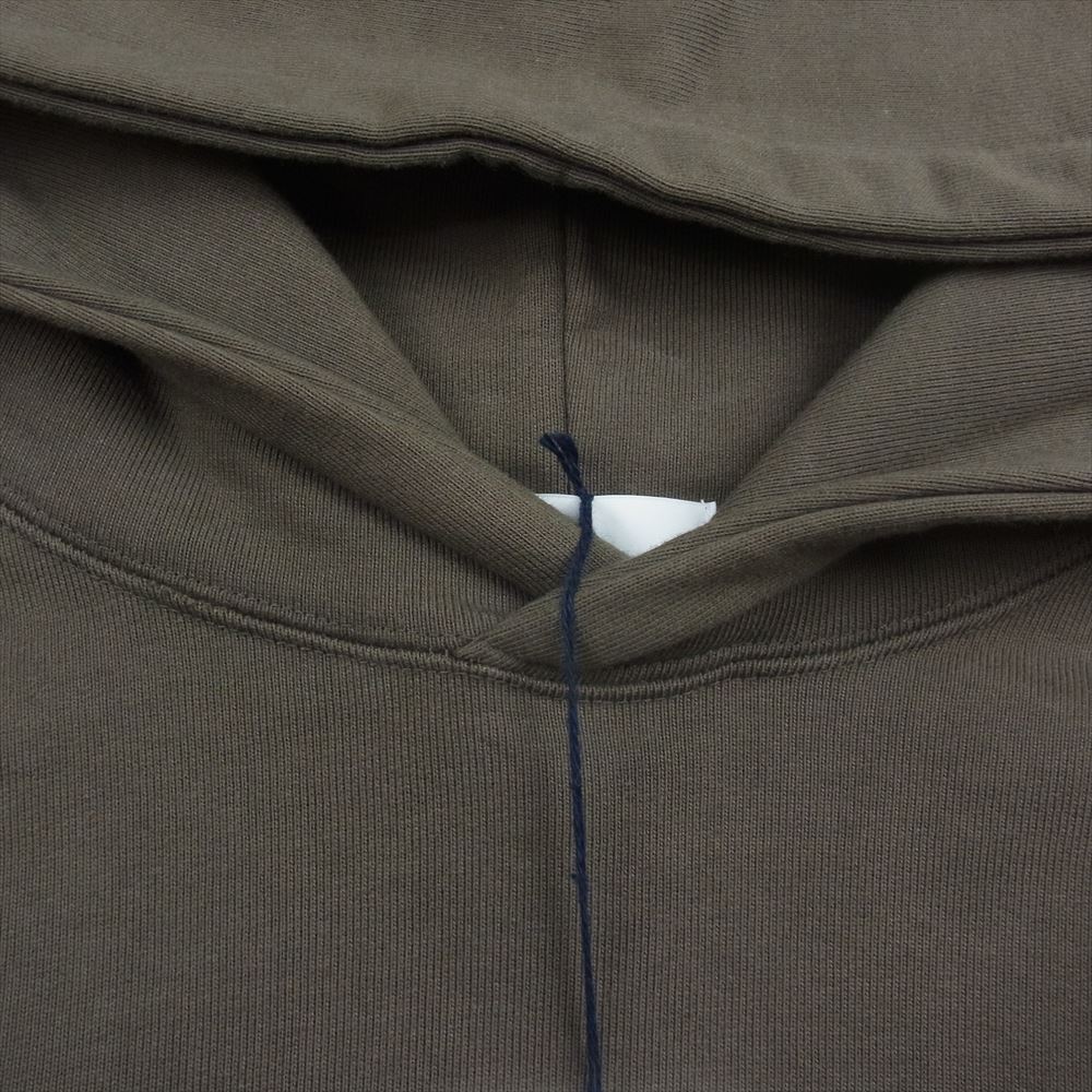 クオン 141CS032721 TERRY Layered Hoodie フレンチテリー レイヤード フーディー パーカー カーキ系 L【新古品】【未使用】【中古】