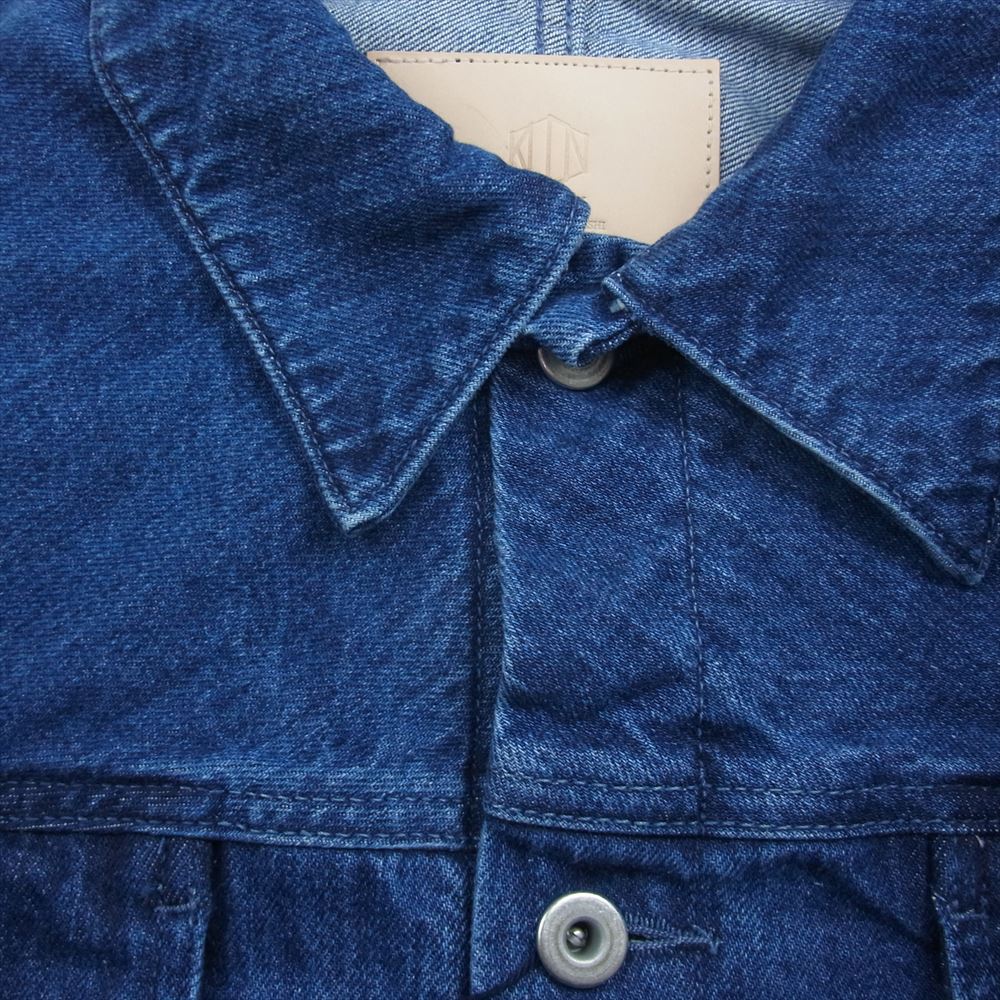 クオン 114JK040700 12.5oz Denim Trucker Jacket 12.5オンス デニム トラッカー ジャケット インディゴブルー系 36【新古品】【未使用】【中古】