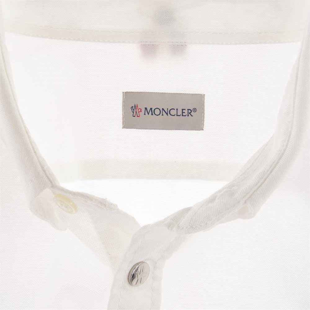 MONCLER モンクレール F10912F70260 CAMICIA コットン ボタンダウン シャツ ホワイト系 XL【中古】