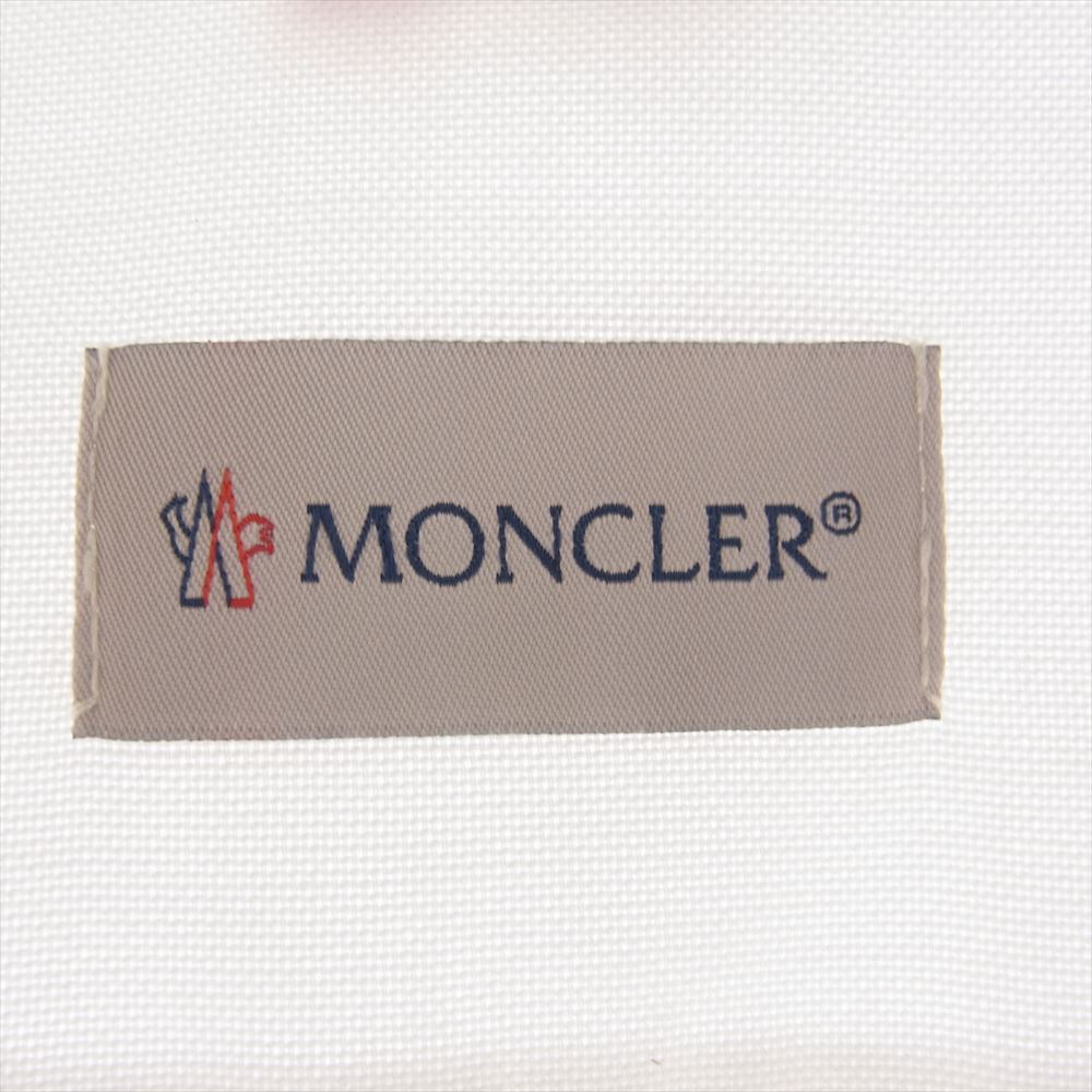 MONCLER モンクレール F10912F70260 CAMICIA コットン ボタンダウン シャツ ホワイト系 XL【中古】