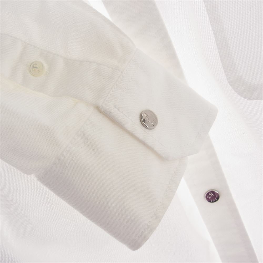 MONCLER モンクレール F10912F70260 CAMICIA コットン ボタンダウン シャツ ホワイト系 XL【中古】