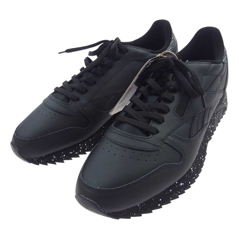Reebok リーボック H03870 CLASSIC LEATHER RIPPLE クラシックレザー リップル スニーカー ブラック系 28cm【新古品】【未使用】【中古】