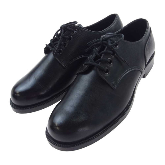 三陽山長 1934004 INSPECTOR COMBI EX-LINE プレーントゥ レザー シューズ ブラック系 8【美品】【中古】