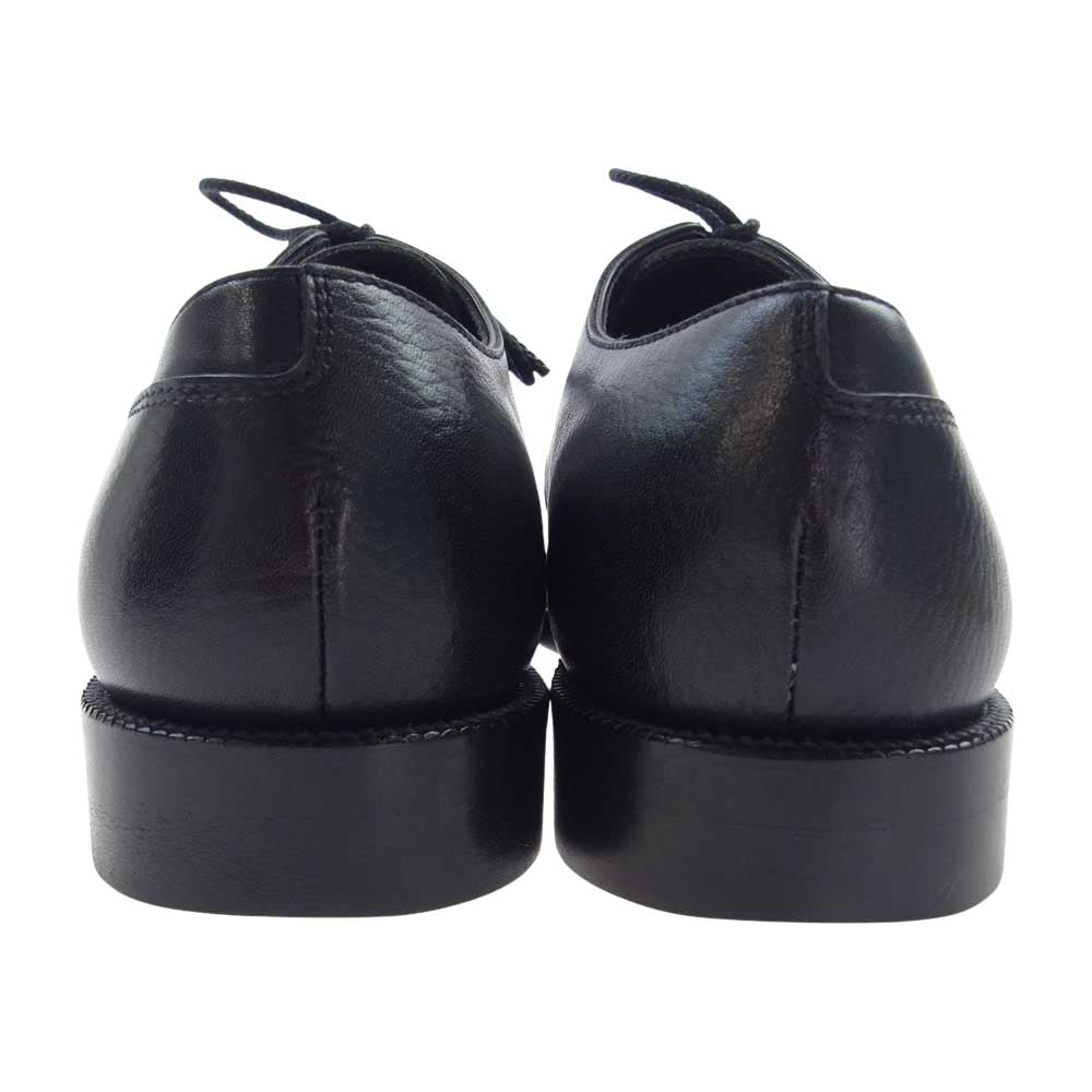 三陽山長 1934004 INSPECTOR COMBI EX-LINE プレーントゥ レザー シューズ ブラック系 8【美品】【中古】