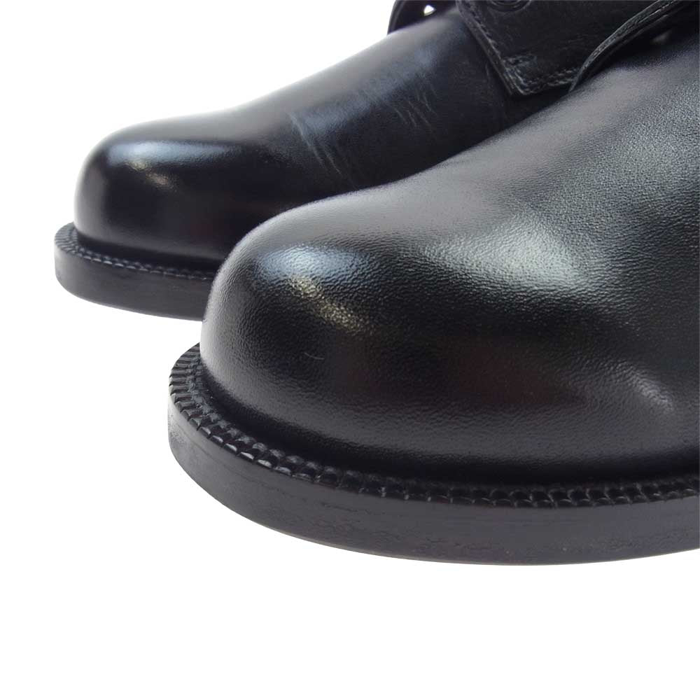 三陽山長 1934004 INSPECTOR COMBI EX-LINE プレーントゥ レザー シューズ ブラック系 8【美品】【中古】