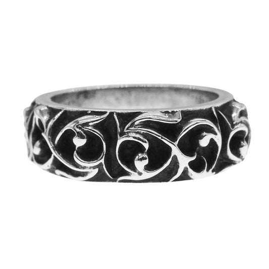 CHROME HEARTS クロムハーツ（原本有） VINE BAND ヴァインバンド リング シルバー系 18号【中古】
