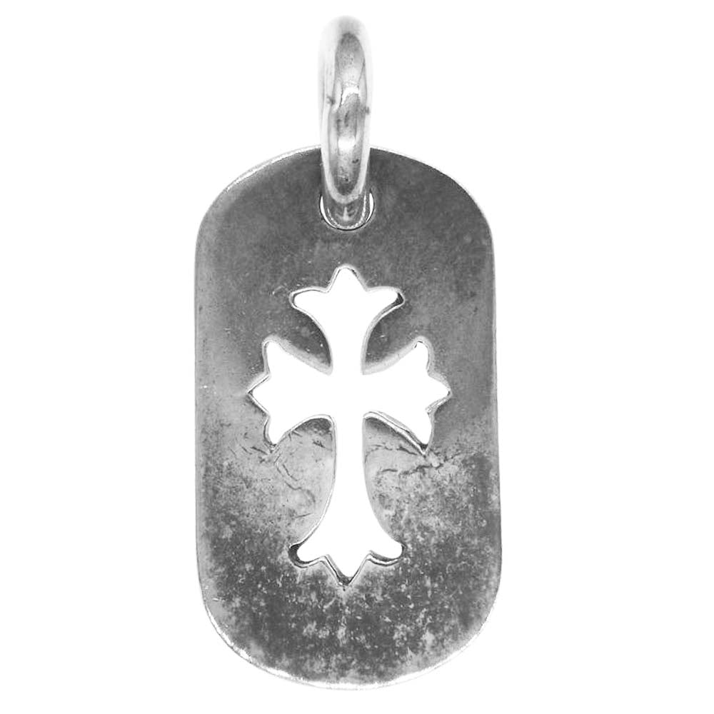 CHROME HEARTS クロムハーツ（原本有） AOYAMA 青山店限定 ドッグタグ スモール ペンダントトップ シルバー系【中古】