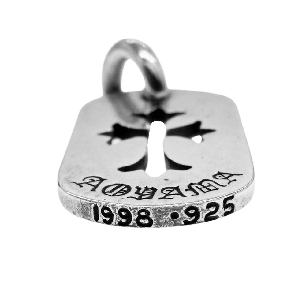CHROME HEARTS クロムハーツ（原本有） AOYAMA 青山店限定 ドッグタグ スモール ペンダントトップ シルバー系【中古】