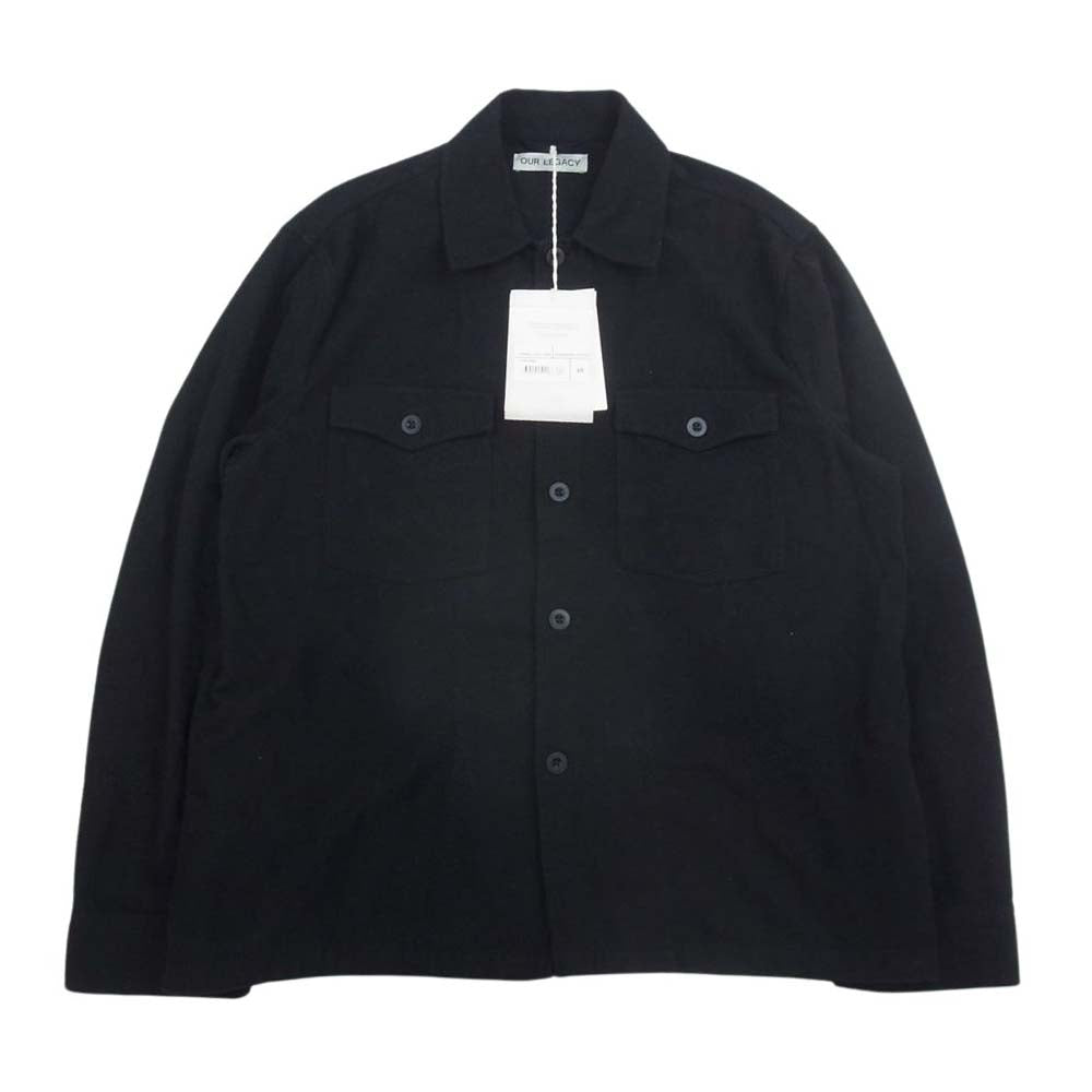 OUR LEGACY 21AW M4201EBBC  ポルトガル製 EVENING COACH JACKET BLACK BRUSHED COTTON モールスキン長袖 シャツ ジャケット ブラック系 48【中古】