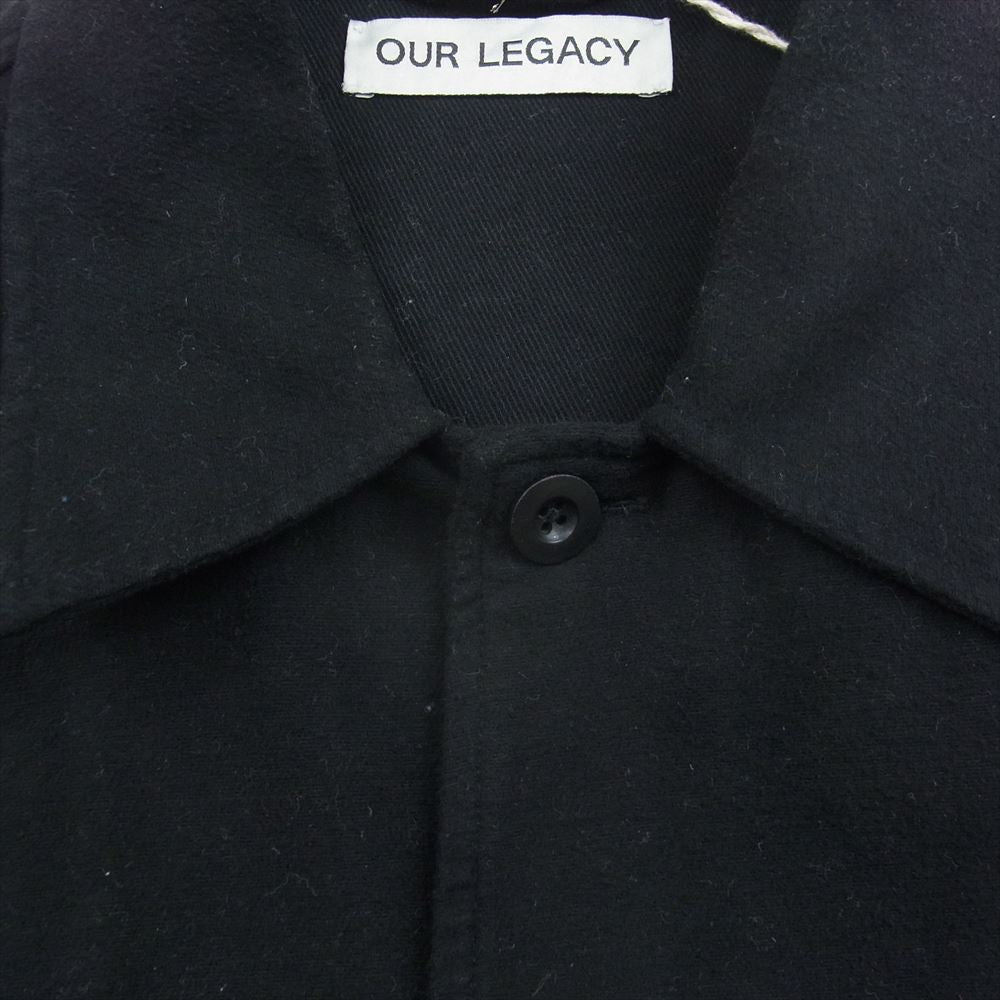 OUR LEGACY 21AW M4201EBBC  ポルトガル製 EVENING COACH JACKET BLACK BRUSHED COTTON モールスキン長袖 シャツ ジャケット ブラック系 48【中古】