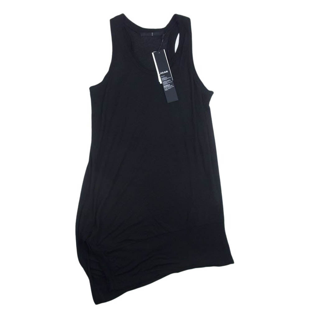 JULIUS ユリウス 13SS 427CUM3 Vandalism Drape Tank Top ドレープ タンクトップ ブラック系 1【中古】