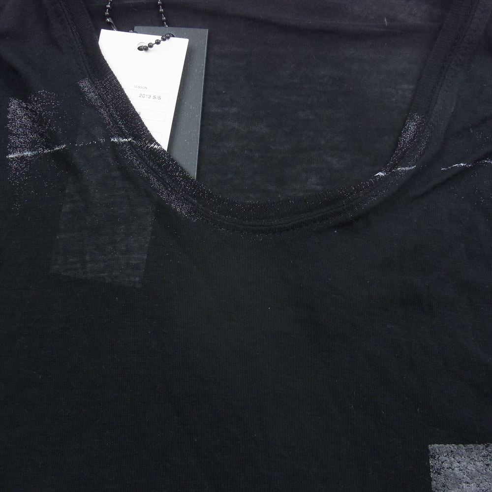 JULIUS ユリウス 13SS 417CUM13 Vandalism Graphic Top グラフィックプリント 半袖 Tシャツ カットソー ブラック系 1【中古】