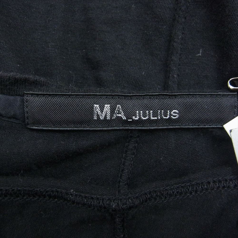 JULIUS ユリウス 14SS 460CUM12 コットンシルクジャージー 長袖 カットソー Tシャツ ブラック系 1【中古】