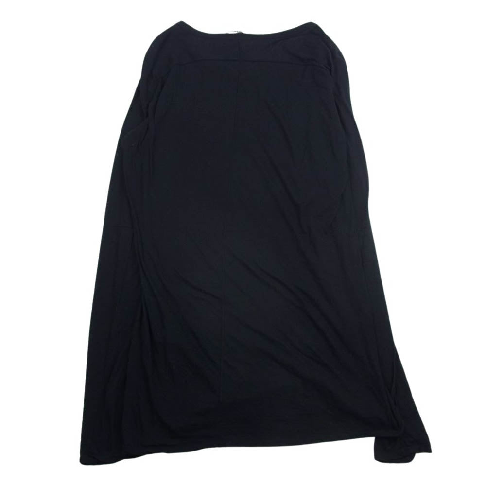 JULIUS ユリウス 14SS 460CUM12 T-SHIRT IN COTONE E SETA コットンシルクジャージー 長袖 カットソー Tシャツ ブラック系 2【中古】