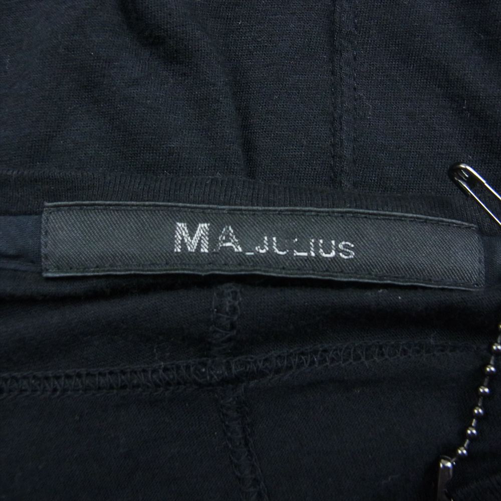 JULIUS ユリウス 14SS 460CUM12 T-SHIRT IN COTONE E SETA コットンシルクジャージー 長袖 カットソー Tシャツ ブラック系 2【中古】