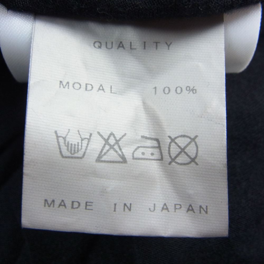 JULIUS ユリウス 14SS 460CUM8 MA_JULIUS エムエーユリウス モダールガーゼ アシンメトリー シャーリング カットソー 長袖 Tシャツ ブラック系 1【中古】