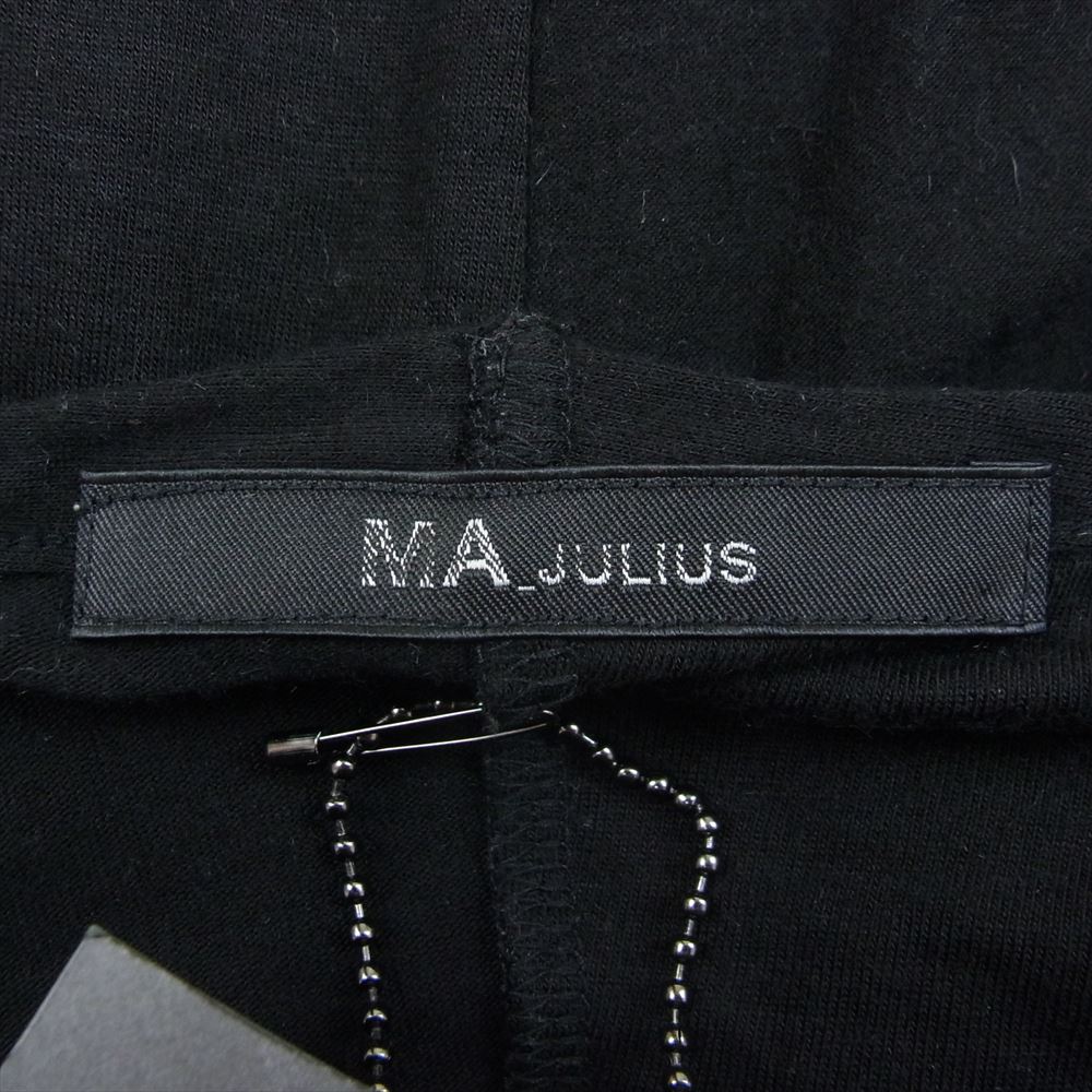 JULIUS ユリウス 440CUM11 MA_JULIUS エムエーユリウス NC-TENCEL ANGORA JERSEY テンセル アンゴラジャージー ツイステッド カットソー 長袖 Tシャツ ブラック系 1【中古】