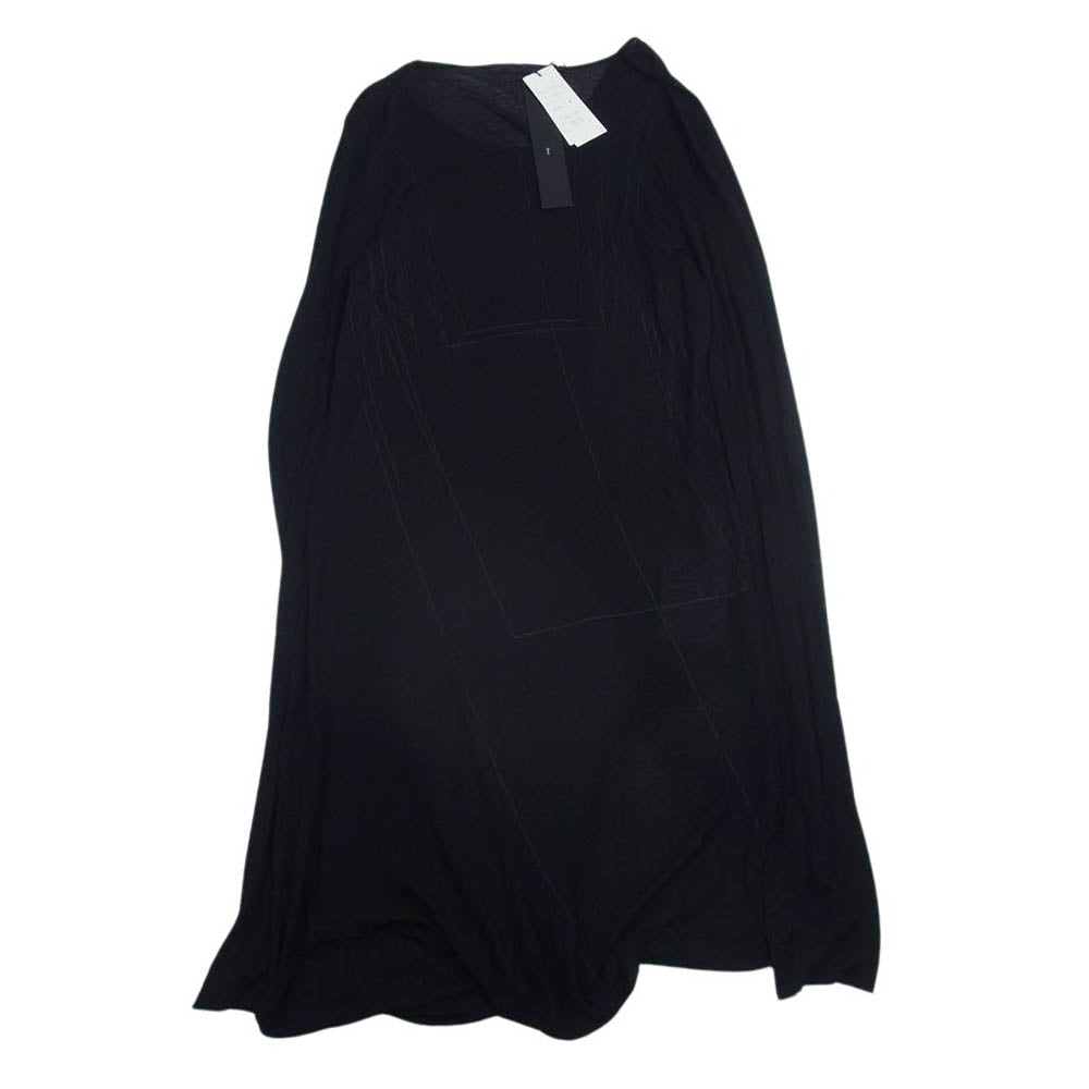 JULIUS ユリウス 13AW 437CUM13 NC-レーヨンジャージプリントカットソー 長袖 Tシャツ ブラック系 1【中古】