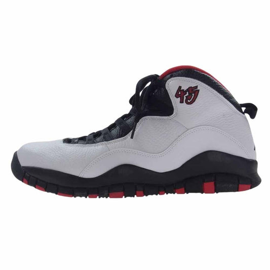 NIKE ナイキ 310805-102 Air Jordan 10 Retro Double Nickel AJ10 レトロ ダブルニッケル スニーカー ホワイト系 レッド系 31cm【中古】