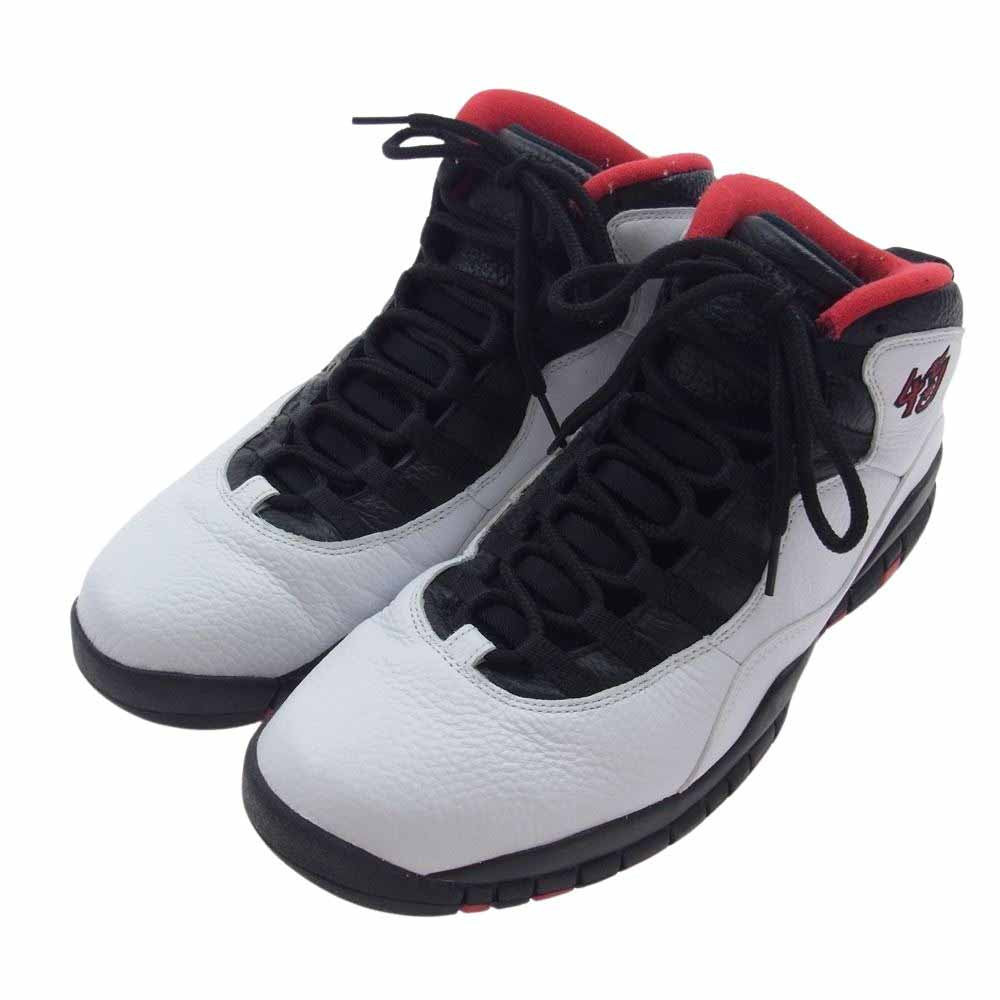 NIKE ナイキ 310805-102 Air Jordan 10 Retro Double Nickel AJ10 レトロ ダブルニッケル スニーカー ホワイト系 レッド系 31cm【中古】