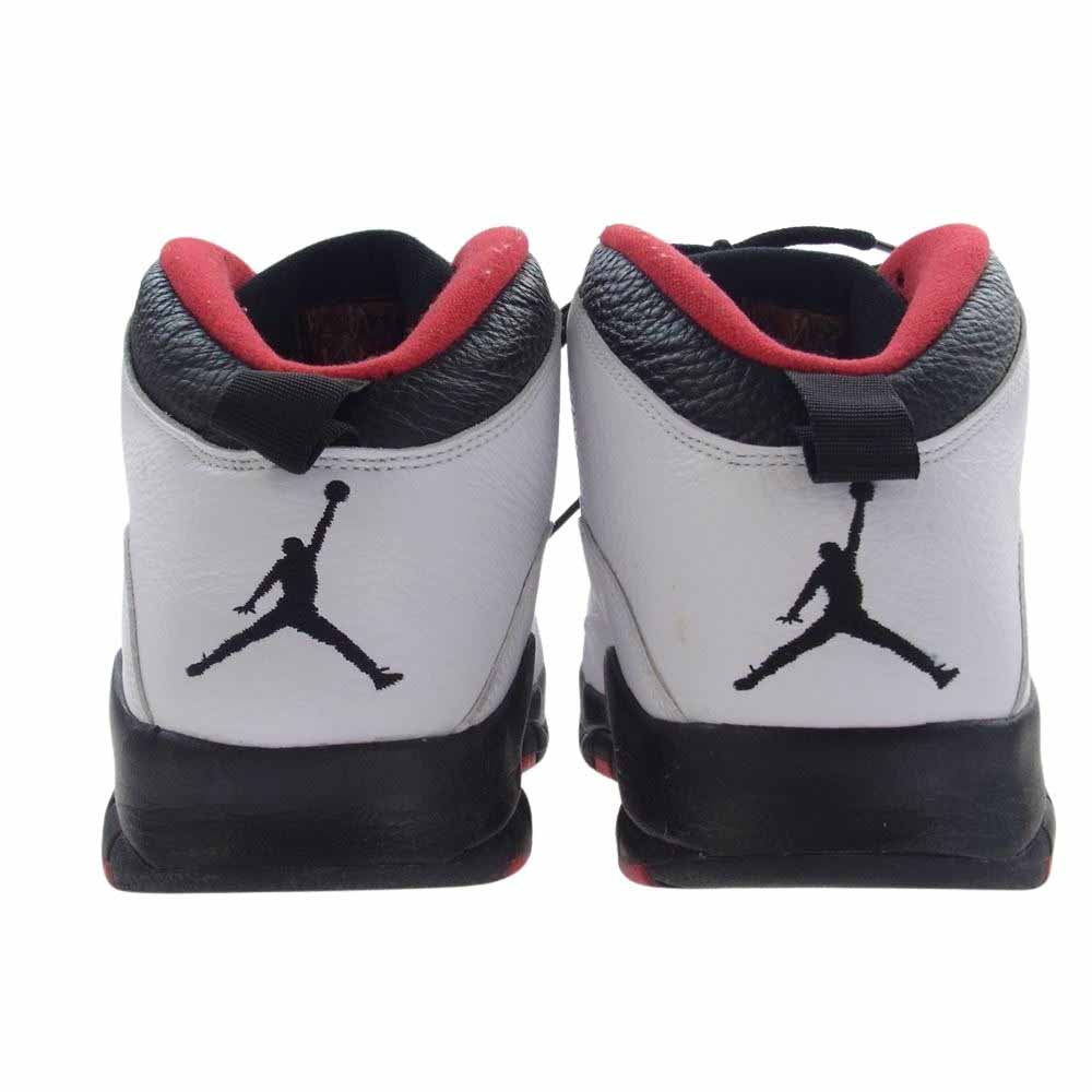 NIKE ナイキ 310805-102 Air Jordan 10 Retro Double Nickel AJ10 レトロ ダブルニッケル スニーカー ホワイト系 レッド系 31cm【中古】