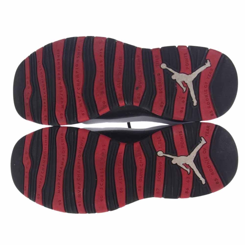 NIKE ナイキ 310805-102 Air Jordan 10 Retro Double Nickel AJ10 レトロ ダブルニッケル スニーカー ホワイト系 レッド系 31cm【中古】