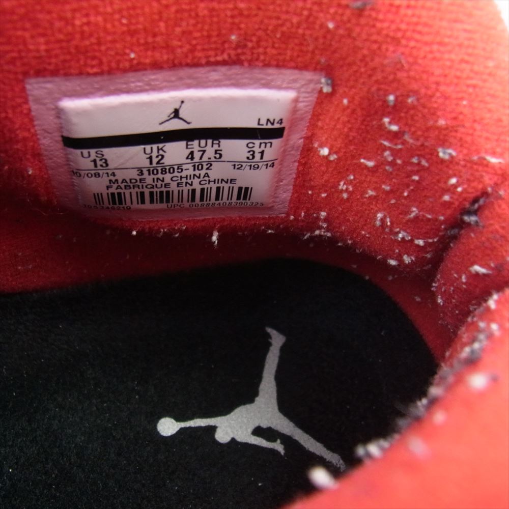 NIKE ナイキ 310805-102 Air Jordan 10 Retro Double Nickel AJ10 レトロ ダブルニッケル スニーカー ホワイト系 レッド系 31cm【中古】