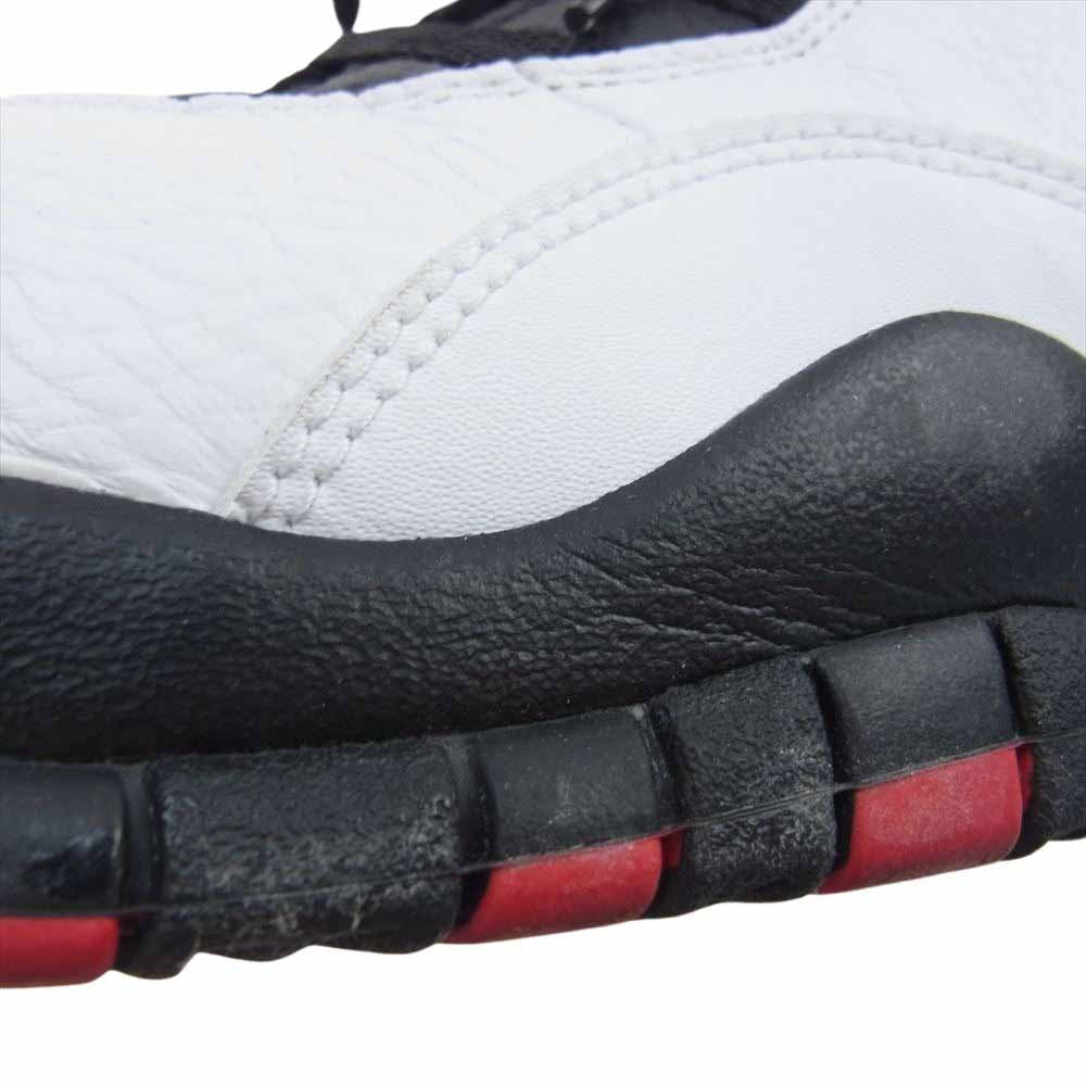 NIKE ナイキ 310805-102 Air Jordan 10 Retro Double Nickel AJ10 レトロ ダブルニッケル スニーカー ホワイト系 レッド系 31cm【中古】
