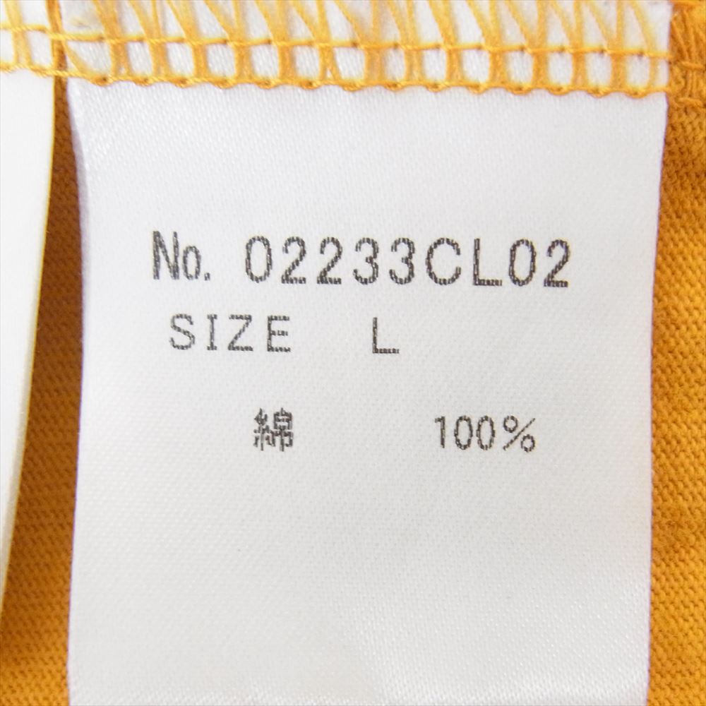 HYSTERIC GLAMOUR ヒステリックグラマー 23AW 02233CL02 VIXEN GIRL TEE ビクセンガール 長袖 Tシャツ ロンT イエロー系 L【中古】